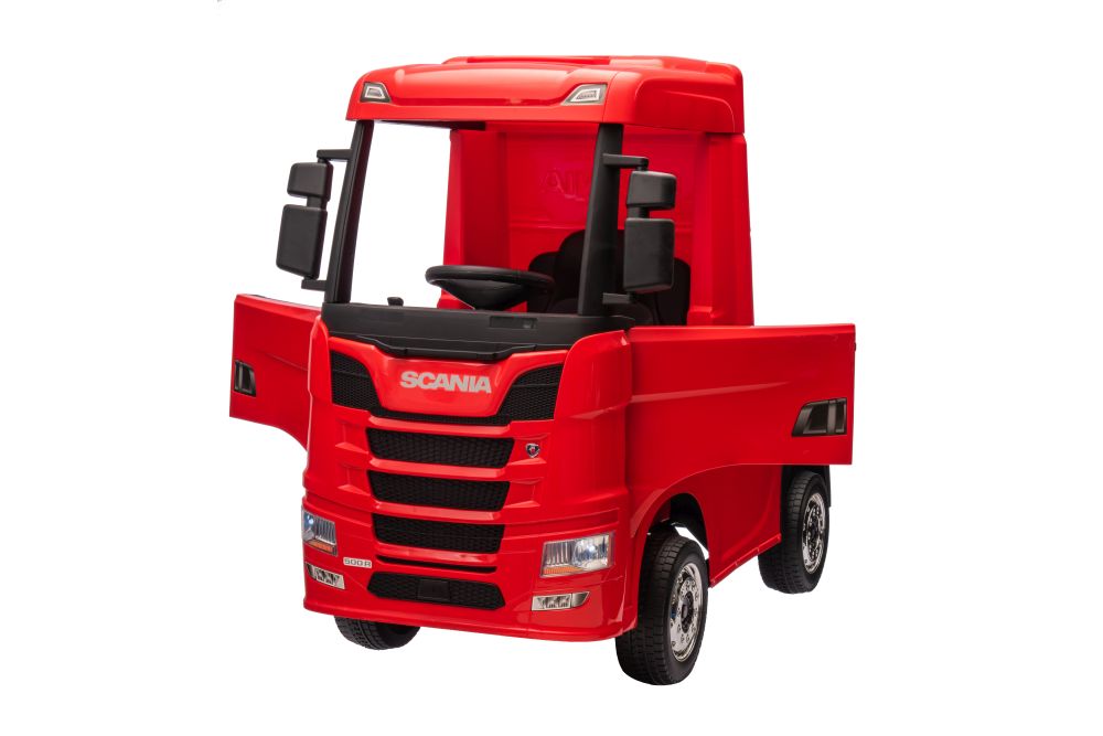 Bērnu elektriskā smagā mašīna Scania 500R HL698 Red 4x4