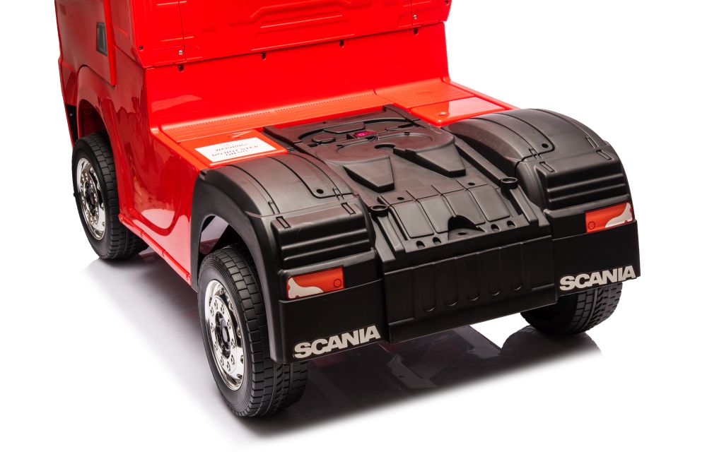 Bērnu elektriskā smagā mašīna Scania 500R HL698 Red 4x4