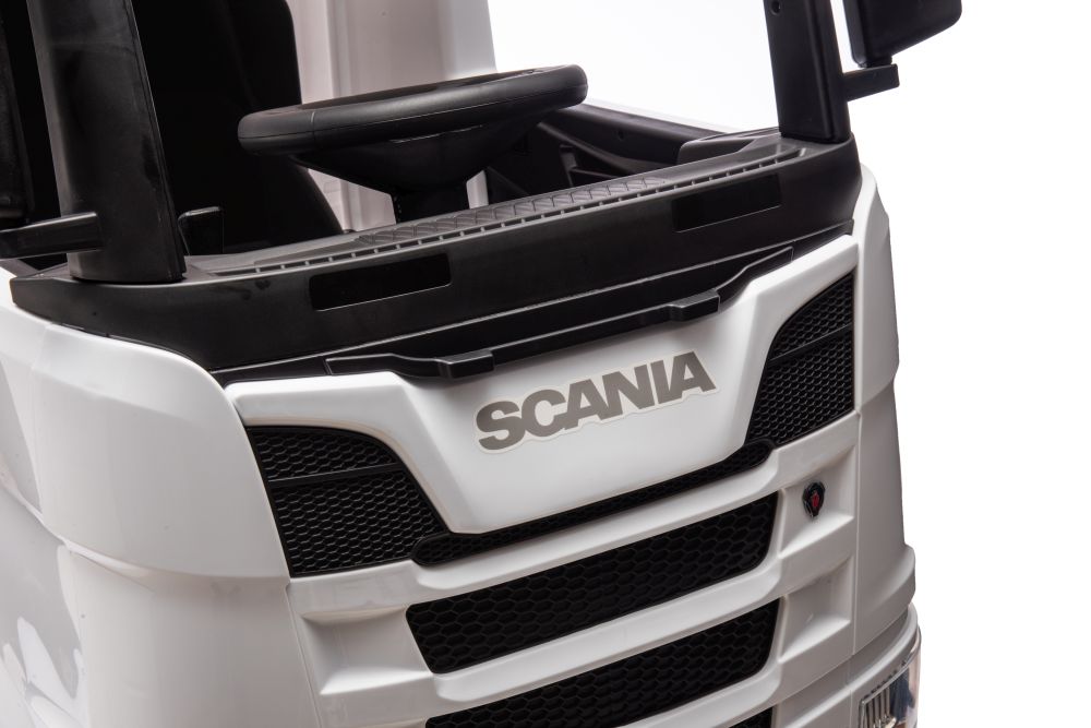 Детский электрический грузовик  Scania 500R HL698 White