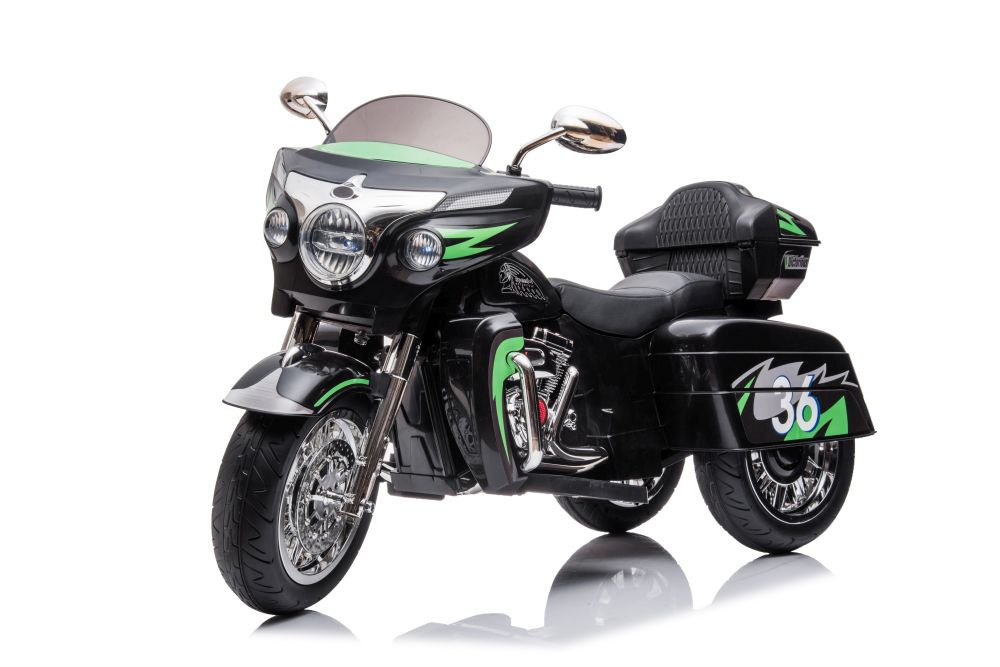 Bērnu elektriskais motocikls Goldwing Black