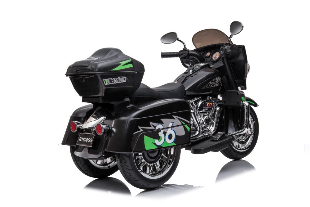 Bērnu elektriskais motocikls Goldwing Black