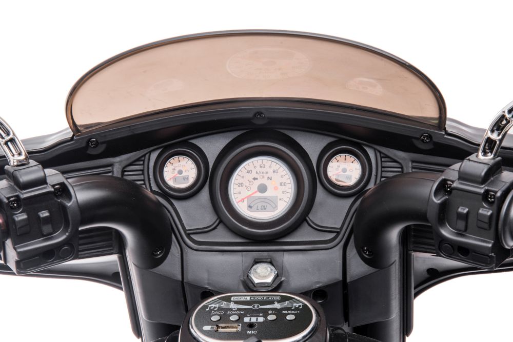 Bērnu elektriskais motocikls Goldwing Black