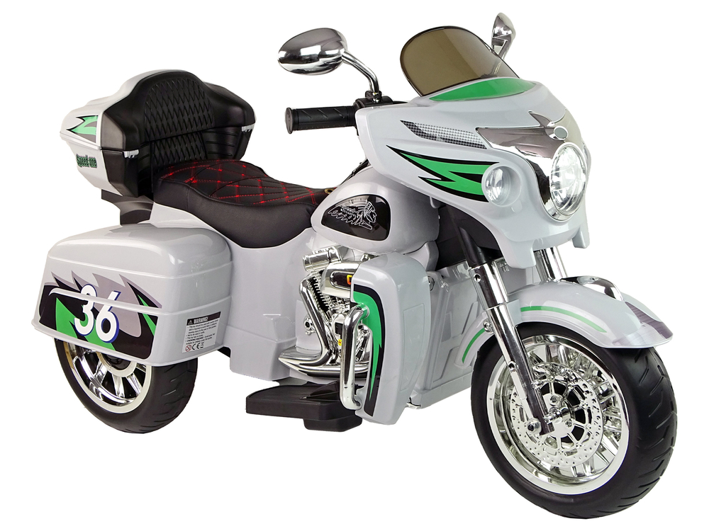 Bērnu elektriskais motocikls Goldwing Grey