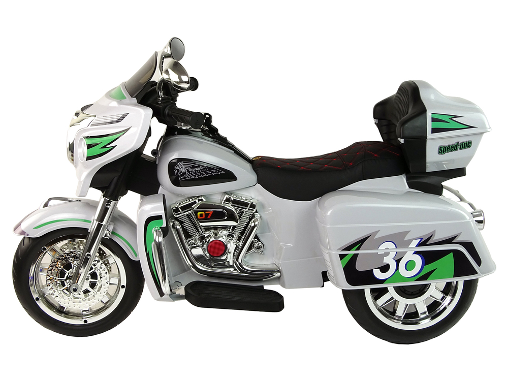 Bērnu elektriskais motocikls Goldwing Grey