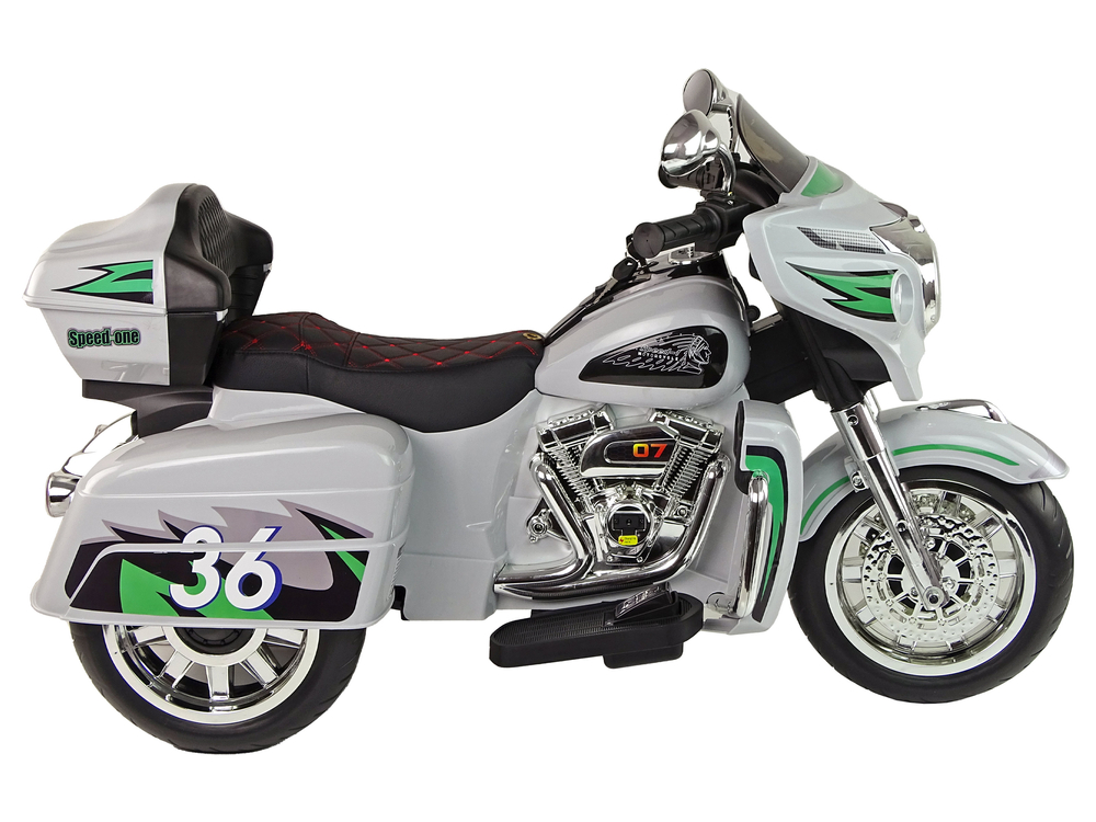 Bērnu elektriskais motocikls Goldwing Grey