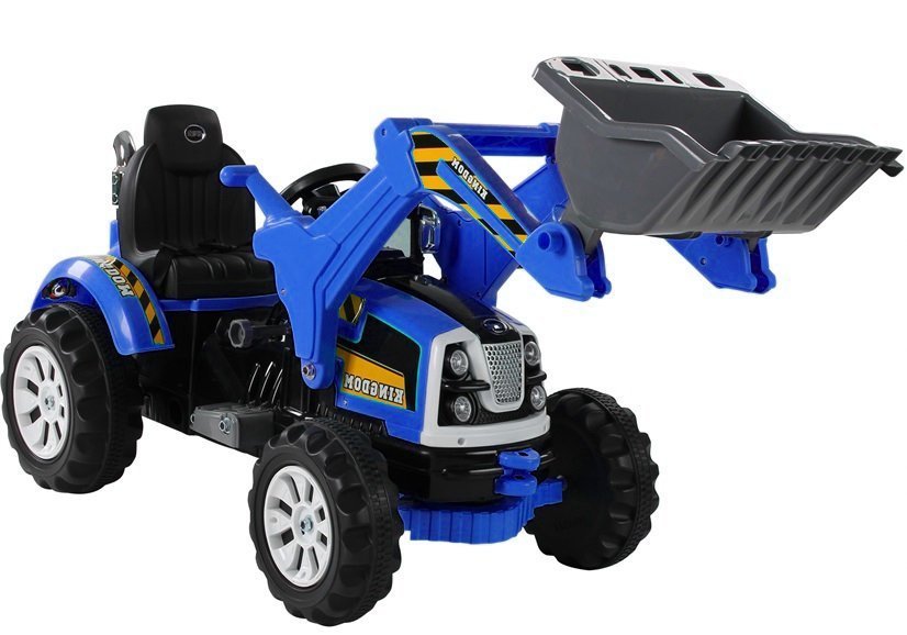 Bērnu elektriskais traktors ar kausu Blue