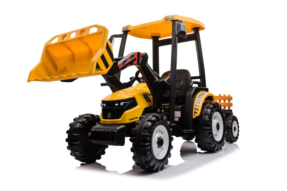 Bērnu elektriskais traktors Hercules Yellow 24V