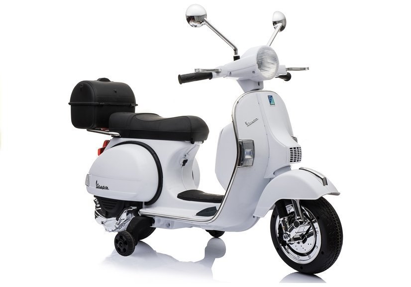 Bērnu elektro motocikls Vespa Scooter White