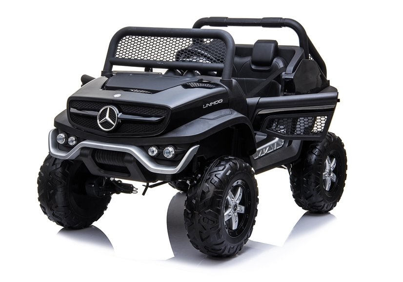 Bērnu elektroauto Mercedes Unimog Black