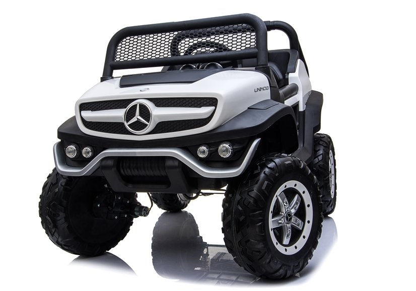 Bērnu elektroauto Mercedes Unimog White