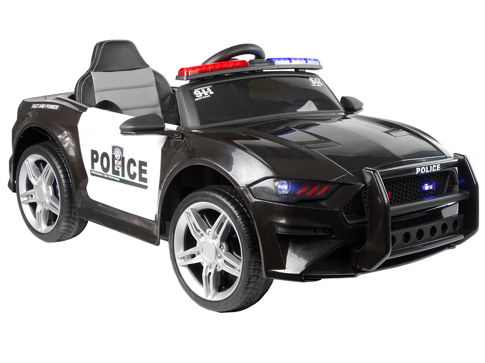 Bērnu elektroauto Police BBH0007 Black