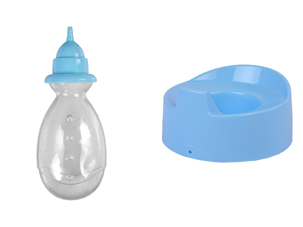 Blue Baby Doll Potty Drink Pee 24 cm