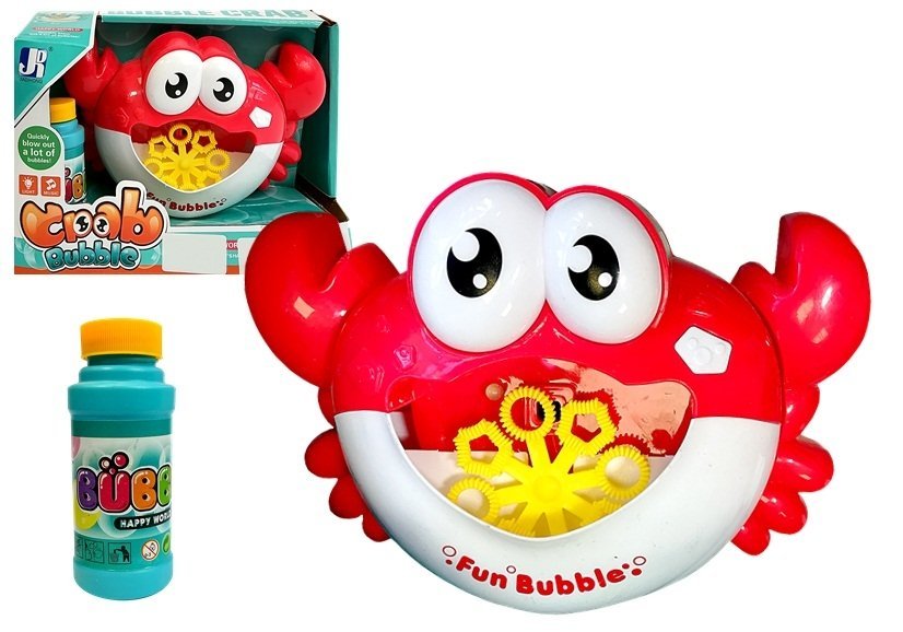 Bubble Making Machine Blower Solution Bubbles Maker Automatic Machine Crab Red