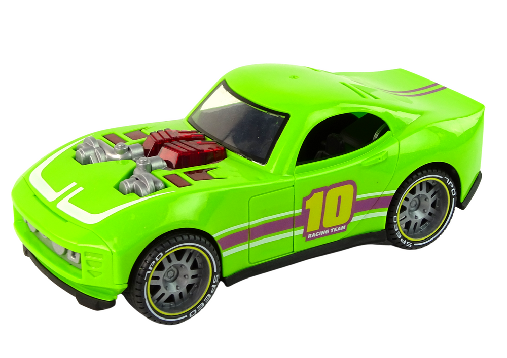 Car 1:14 Car Green Sports Sound Lights Vehicle