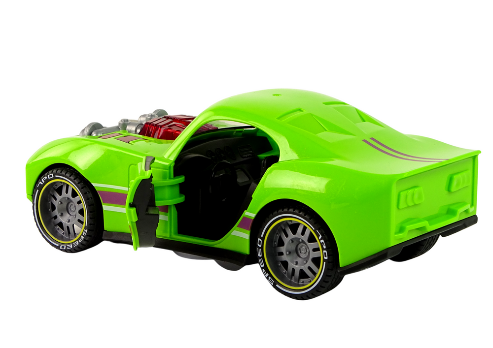 Car 1:14 Car Green Sports Sound Lights Vehicle