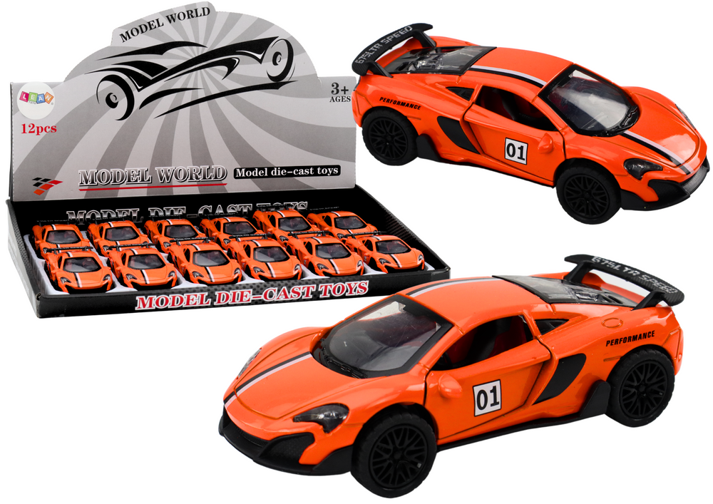 Car Sports Car 1:32 Friction Drive Orange