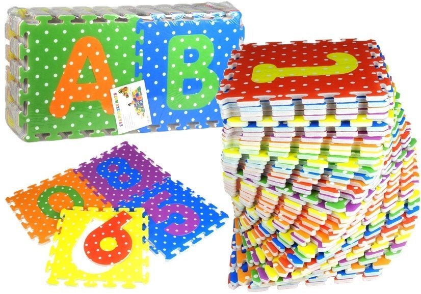 Children Playmat Foam Puzzles Alphabet & Numbers