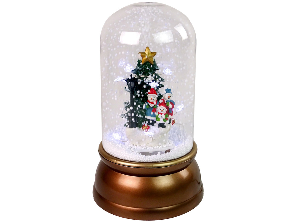 Christmas Glass Ornament Snowmen Christmas Tree Decoration Gold