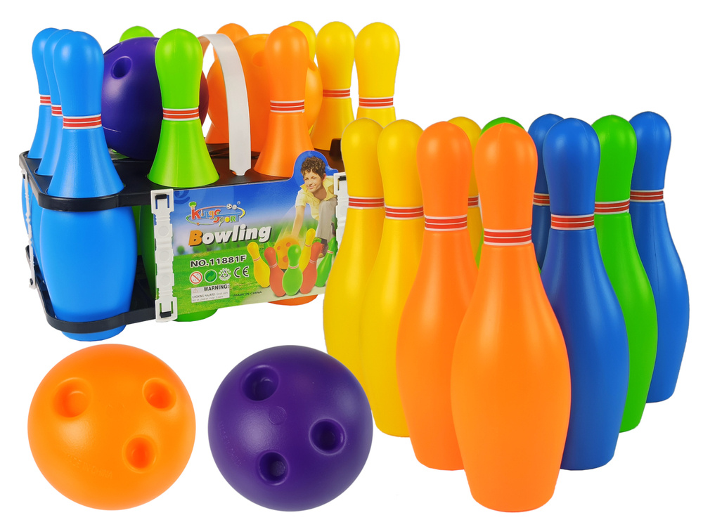 Colourful 10 Piece Bowling Set