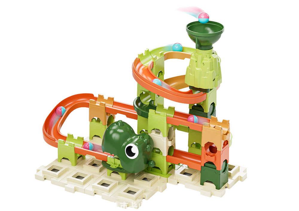 Construction Blocks Ball Track Dinosaur 9 Levels 60 El