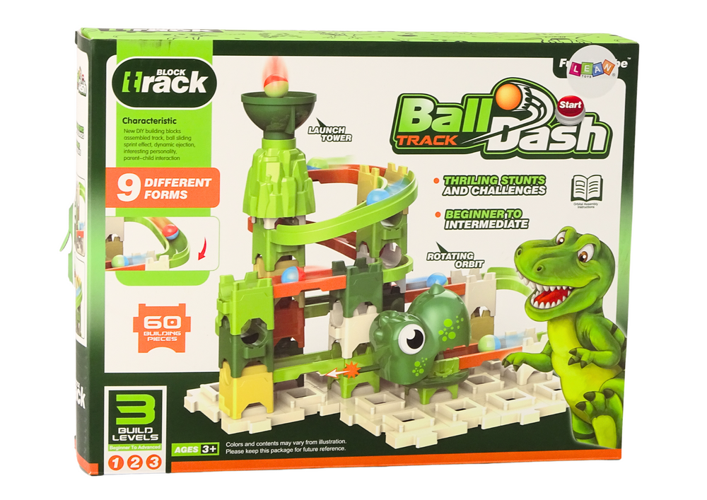 Construction Blocks Ball Track Dinosaur 9 Levels 60 El