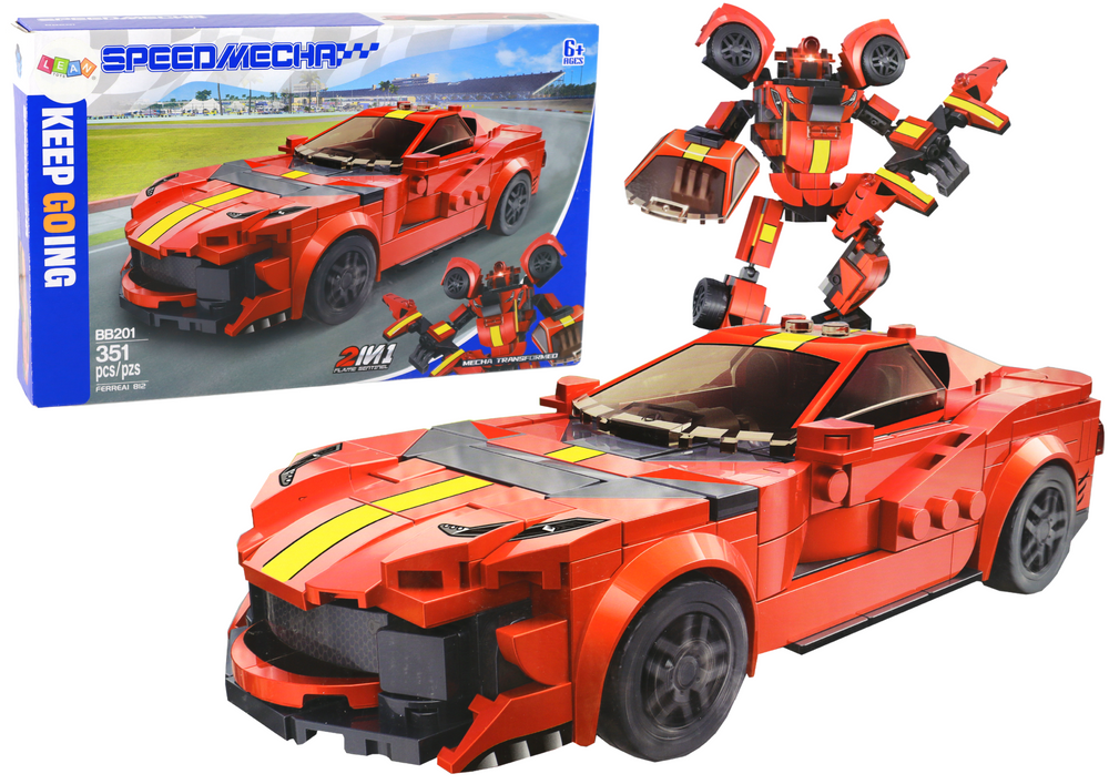 Construction Bricks Vehicle Sports Car Robot Ferreai 812 351 pcs.