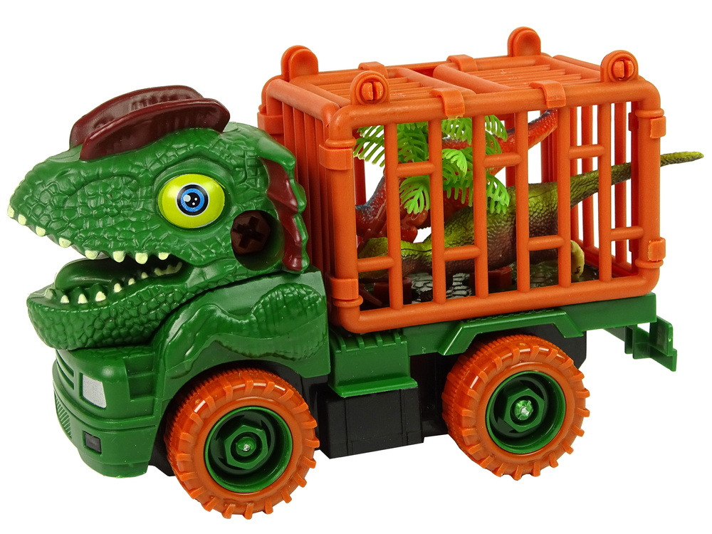 Dinosaur Truck Transporter for Disassembly Green Accessories