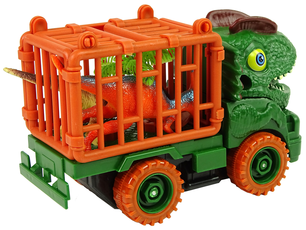 Dinosaur Truck Transporter for Disassembly Green Accessories