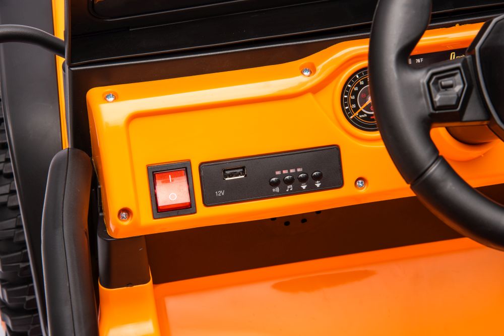 Divvietīgs bērnu elektromobilis Bagijs YSA8813 24V Orange