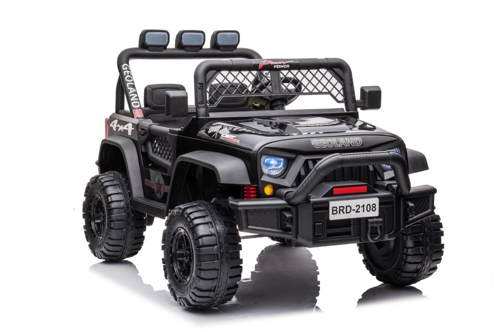 Divvietīgs bērnu elektromobilis Jeep Geoland BRD-2108 Black