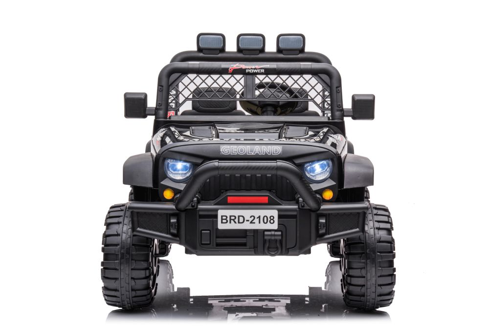 Divvietīgs bērnu elektromobilis Jeep Geoland BRD-2108 Black