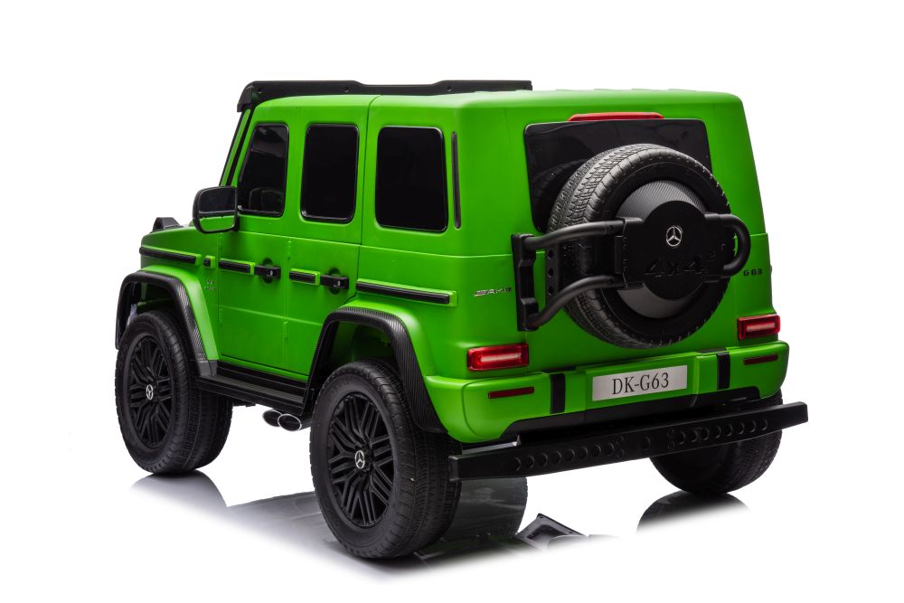 Divvietīgs bērnu elektromobilis Mercedes G63 XXL 4x4 Green Painted