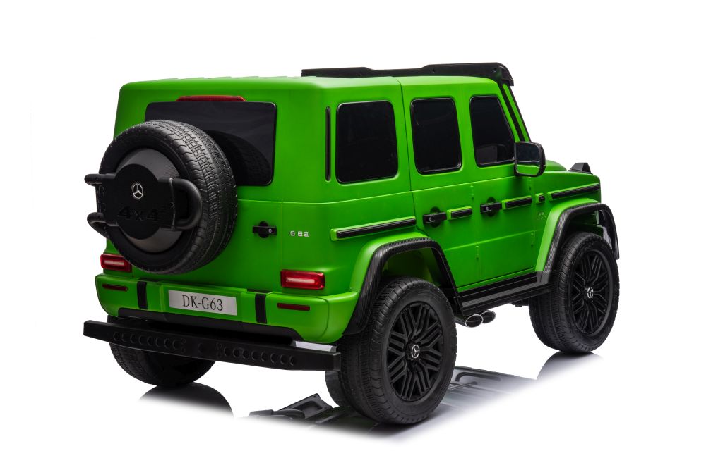 Divvietīgs bērnu elektromobilis Mercedes G63 XXL 4x4 Green Painted