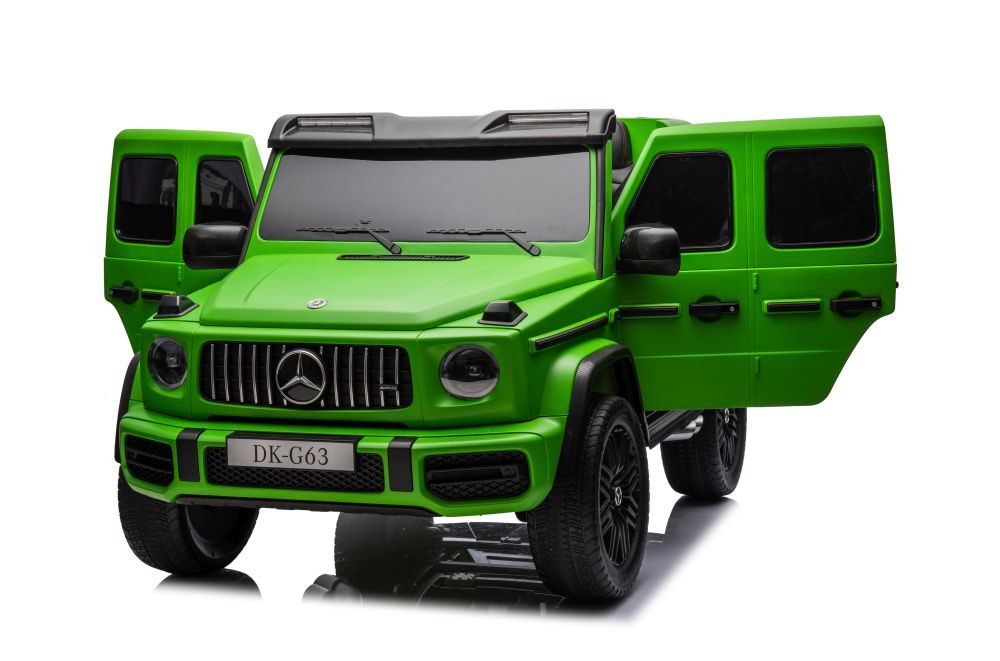 Divvietīgs bērnu elektromobilis Mercedes G63 XXL 4x4 Green Painted