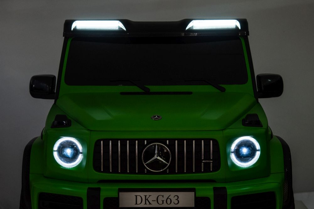 Divvietīgs bērnu elektromobilis Mercedes G63 XXL 4x4 Green Painted