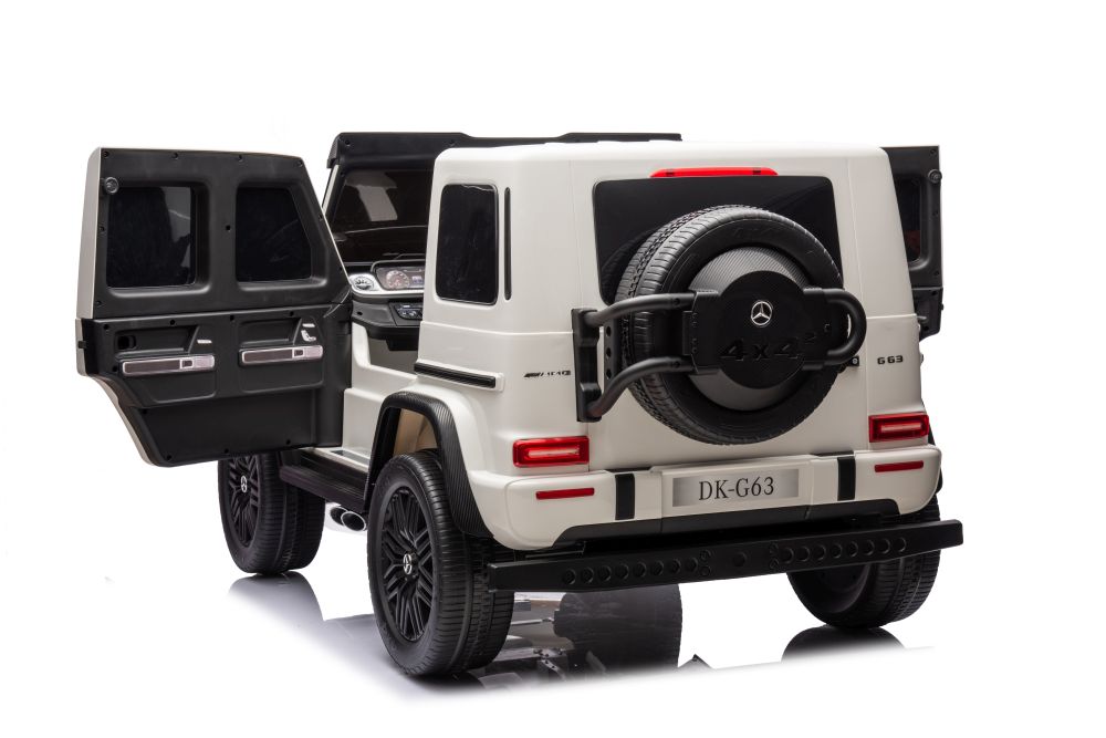 Divvietīgs bērnu elektromobilis Mercedes G63 XXL 4x4 White