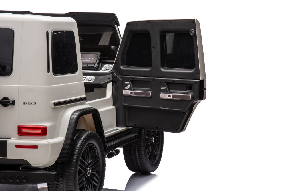 Divvietīgs bērnu elektromobilis Mercedes G63 XXL 4x4 White