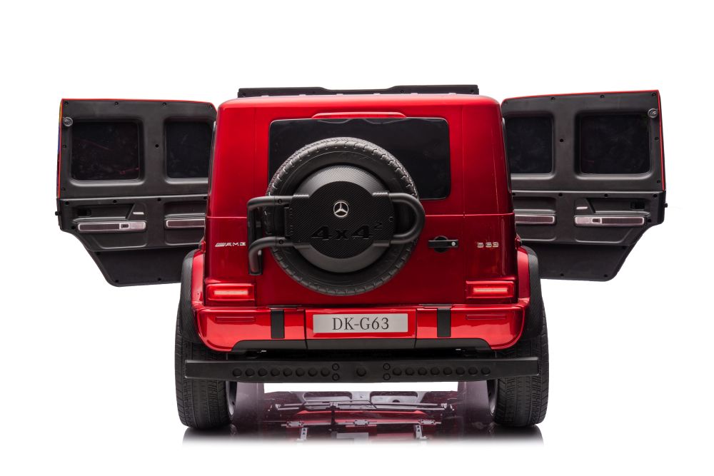 Divvietīgs bērnu elektromobilis Mercedes G63 XXL Red 24V