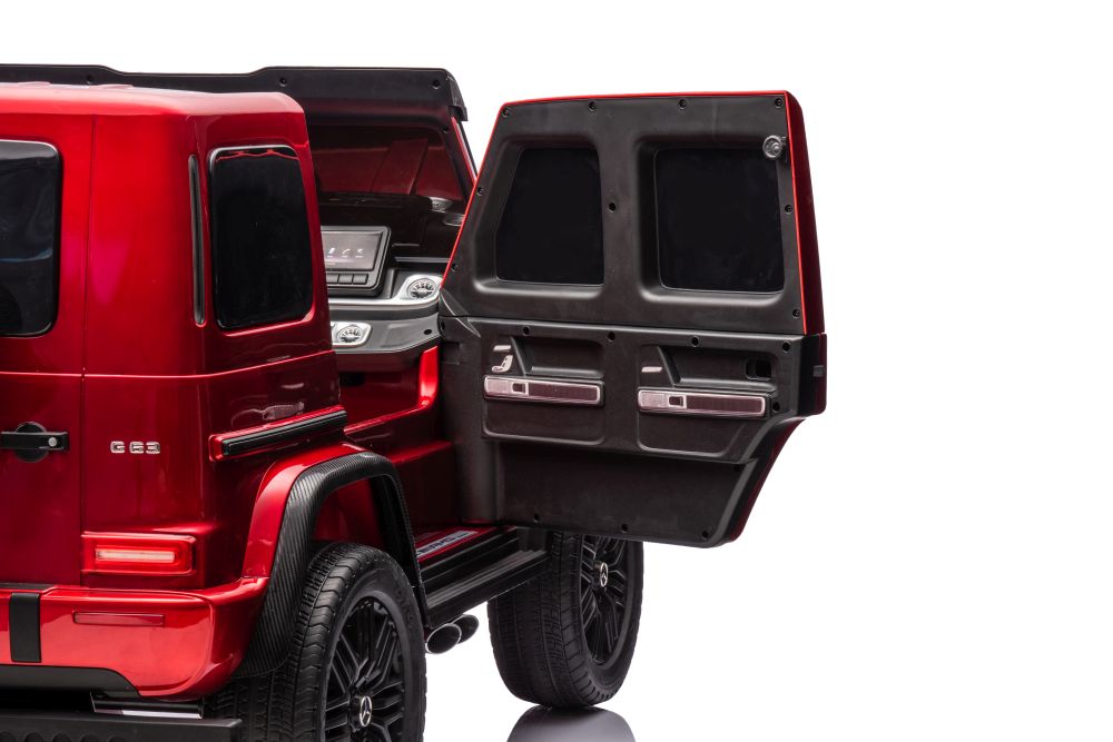 Divvietīgs bērnu elektromobilis Mercedes G63 XXL Red 24V