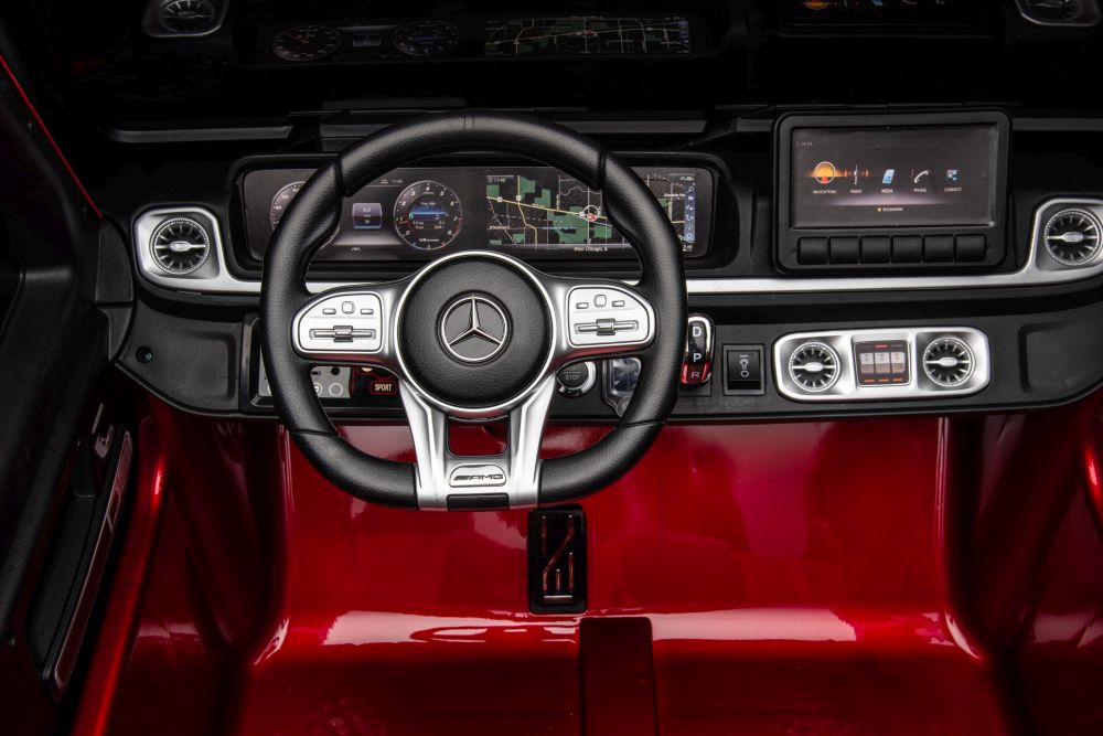 Divvietīgs bērnu elektromobilis Mercedes G63 XXL Red 24V