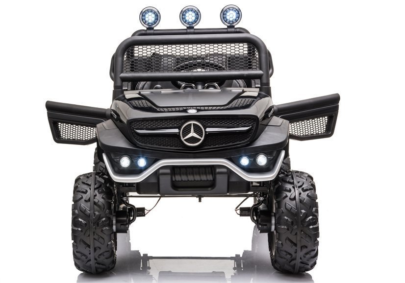 Divvietīgs bērnu elektromobilis Mercedes Unimog S Painted Black