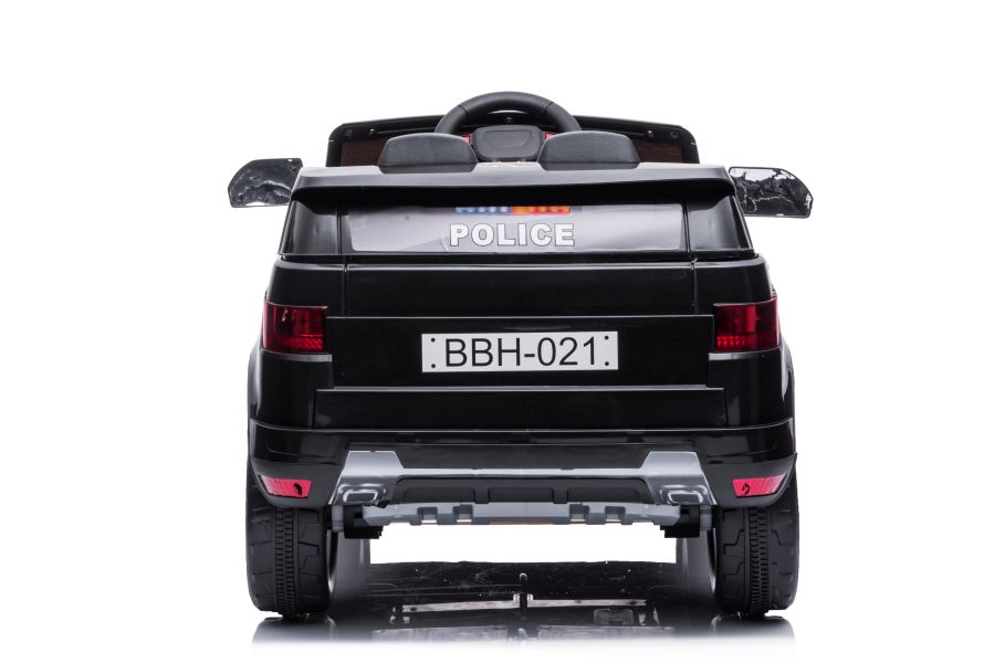 Divvietīgs bērnu elektromobilis Police BBH-021 Black