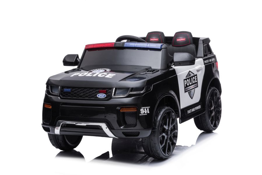 Divvietīgs bērnu elektromobilis Police BBH-021 Black