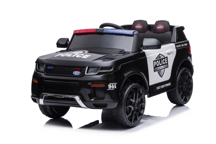 Divvietīgs bērnu elektromobilis Police BBH-021 Black