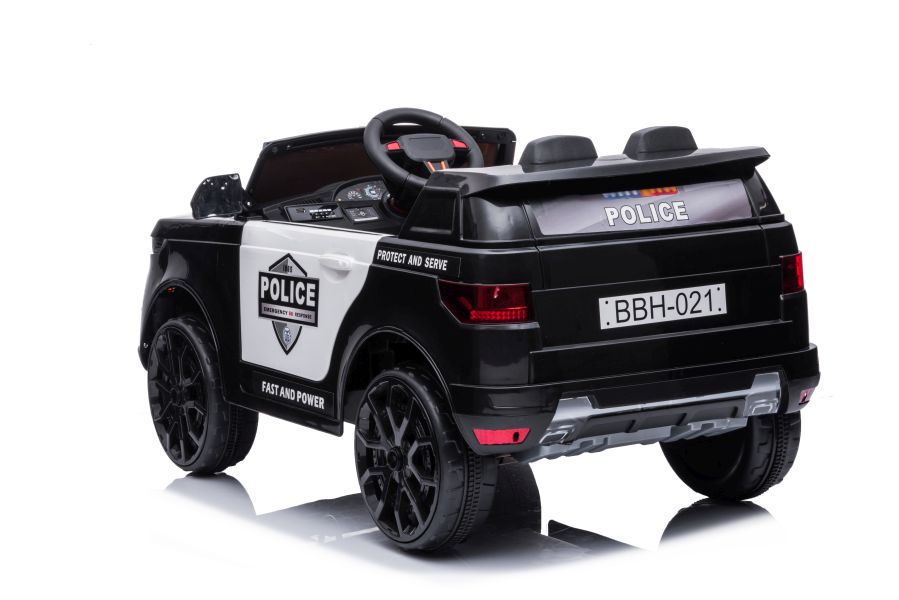 Divvietīgs bērnu elektromobilis Police BBH-021 Black