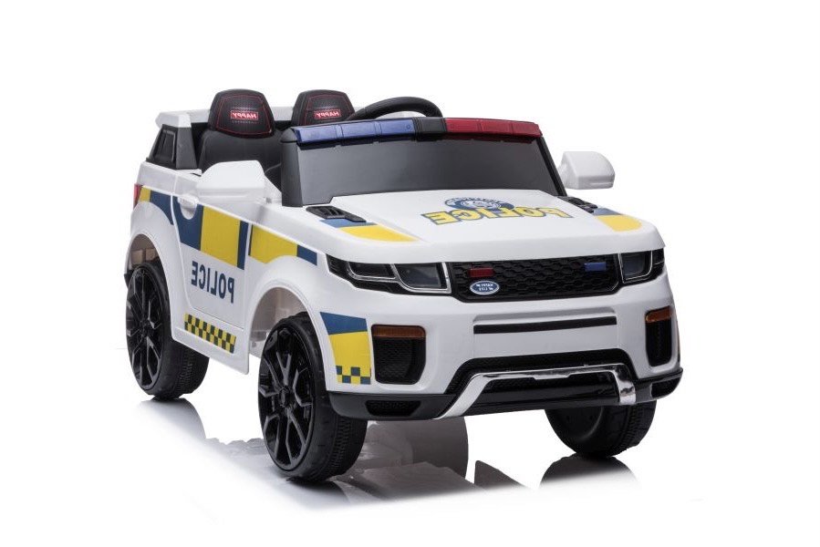 Divvietīgs bērnu elektromobilis Police BBH-021 White