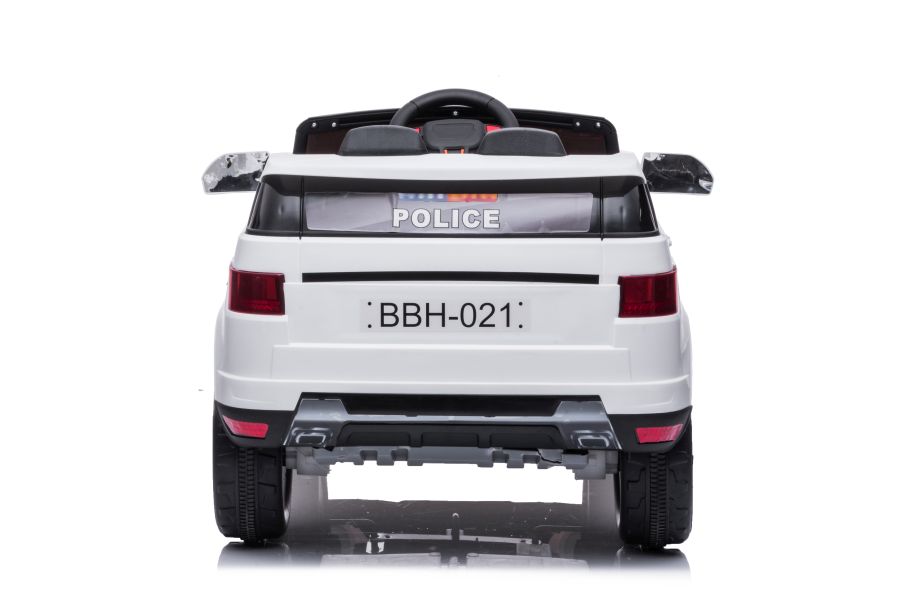 Divvietīgs bērnu elektromobilis Police BBH-021 White