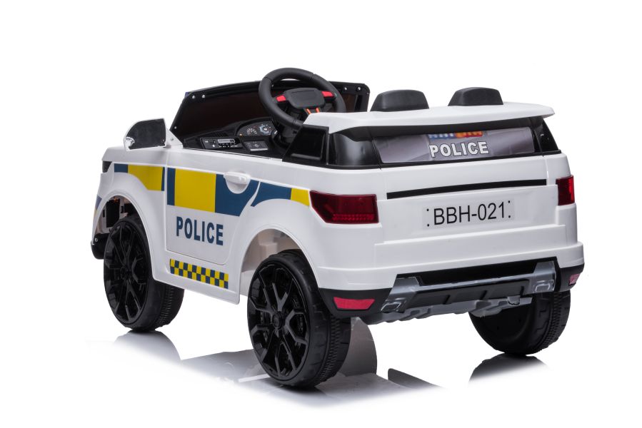 Divvietīgs bērnu elektromobilis Police BBH-021 White