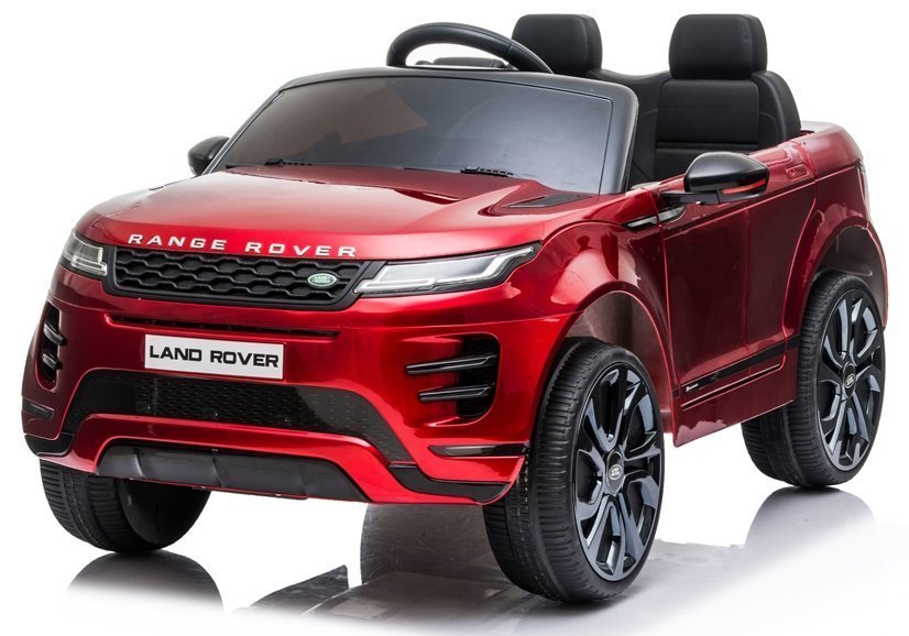 Divvietīgs bērnu elektromobilis Range Rover Evoque Red Painted