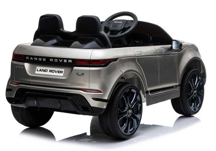 Divvietīgs bērnu elektromobilis Range Rover Evoque Silver Painted